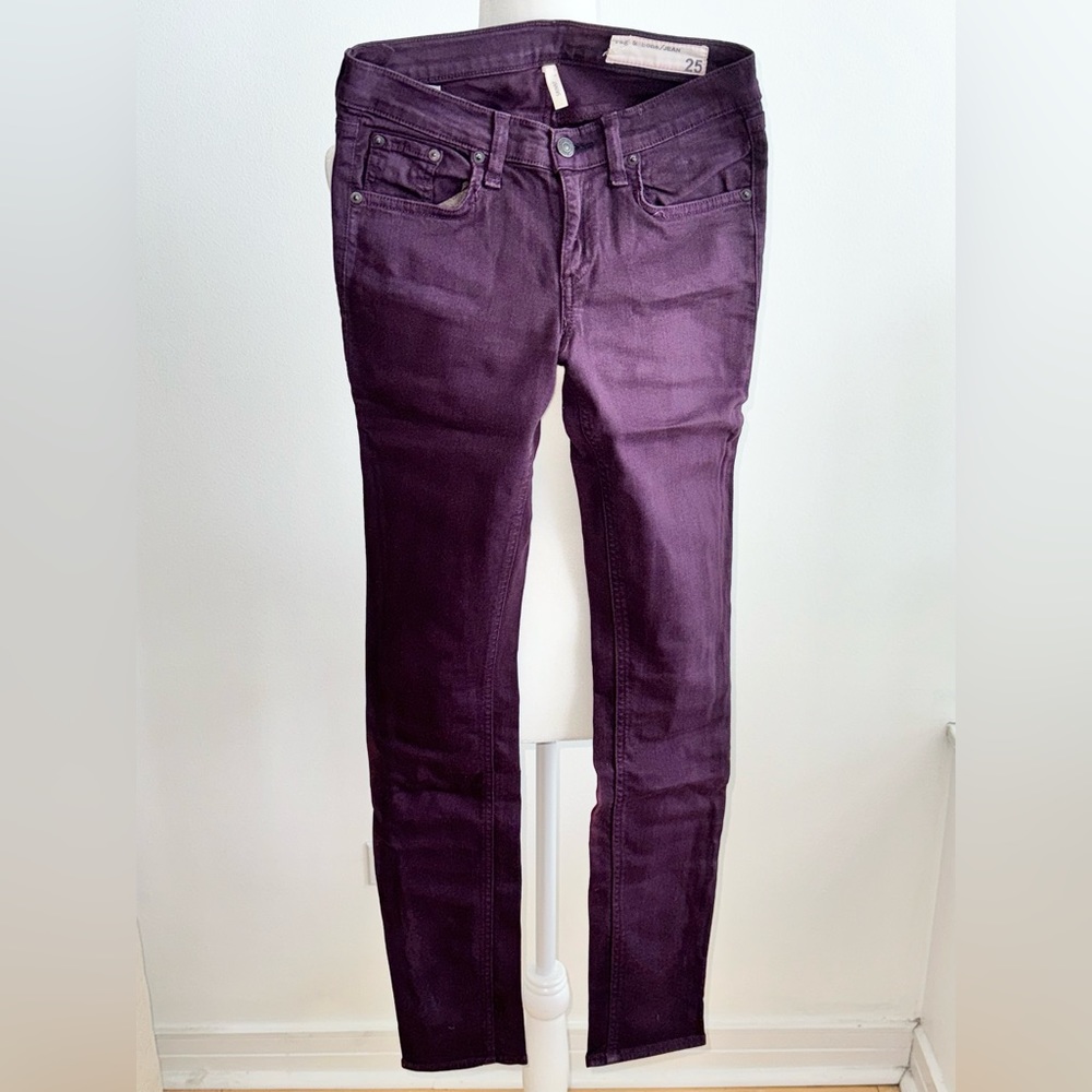 Rag & Bone Purple Skinny Jean Size 25